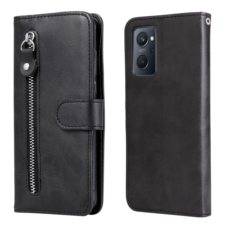 Custodia portafoglio in pelle con cerniera per smartphone compati