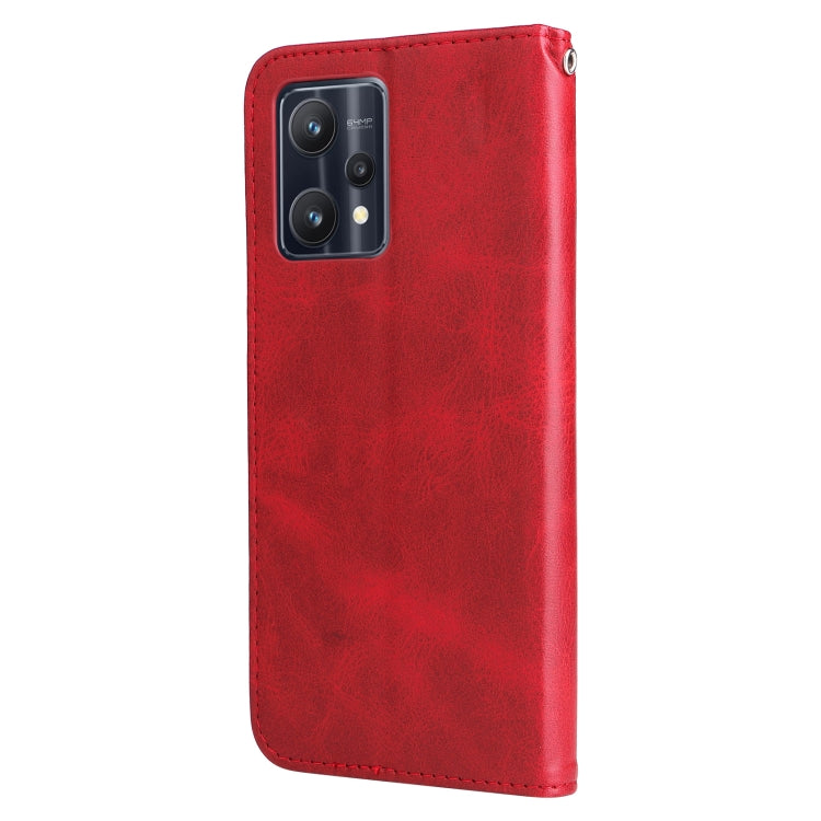 Custodia portafoglio in pelle con cerniera per Realme V25 e 9 Pro