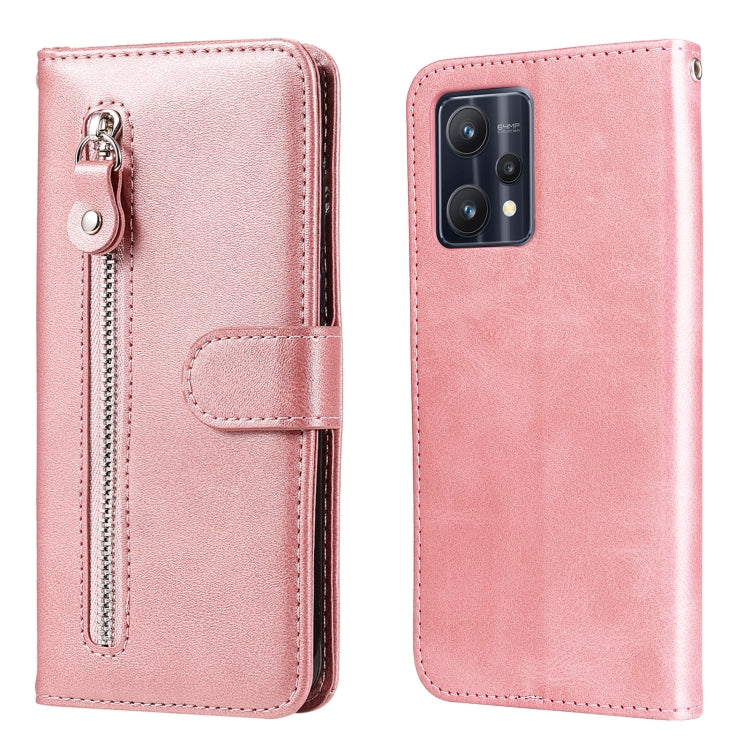 Custodia portafoglio in pelle con cerniera per Realme V25 e 9 Pro