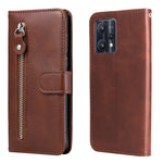 Custodia portafoglio in pelle con cerniera per Realme V25 e 9 Pro