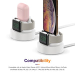 Supporto di ricarica in silicone 3 in 1 per iPhone e Apple Watch
