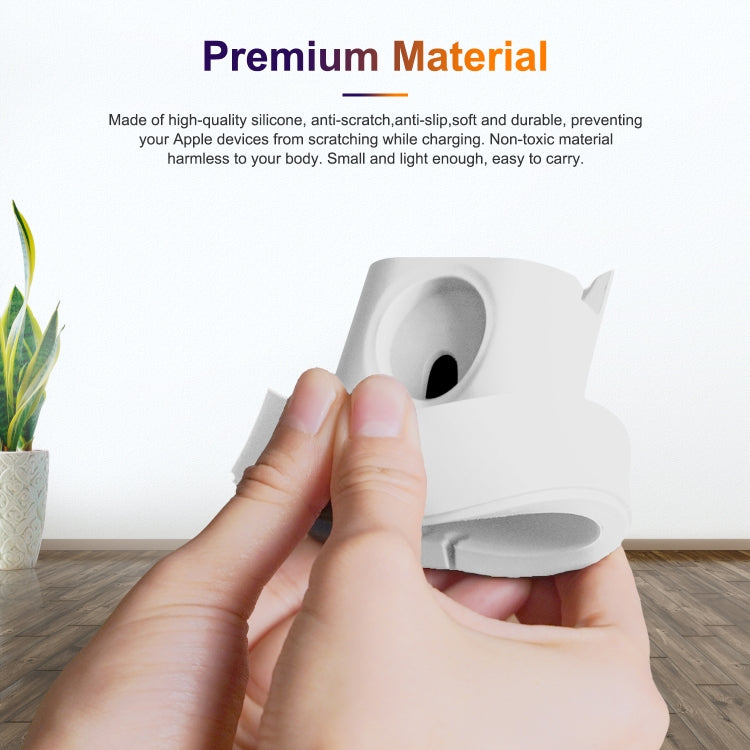 Supporto di ricarica in silicone 3 in 1 per iPhone e Apple Watch