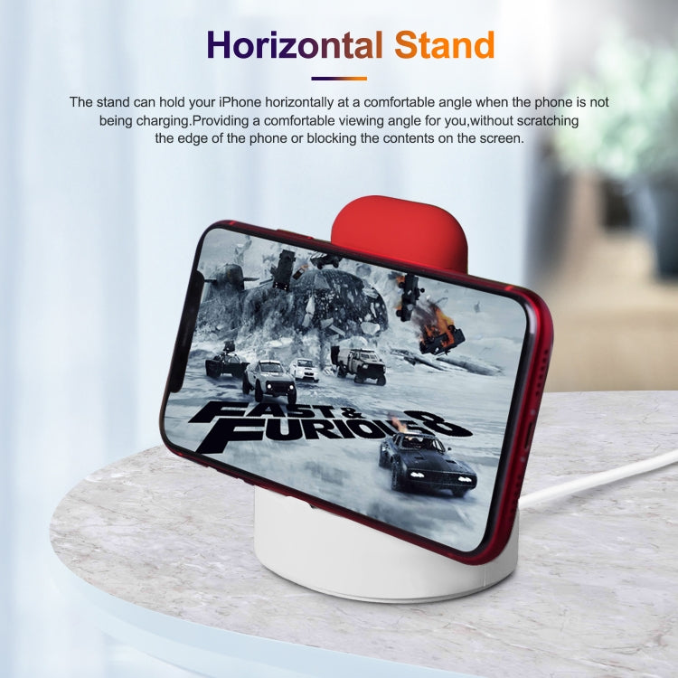 Supporto di ricarica in silicone 3 in 1 per iPhone e Apple Watch
