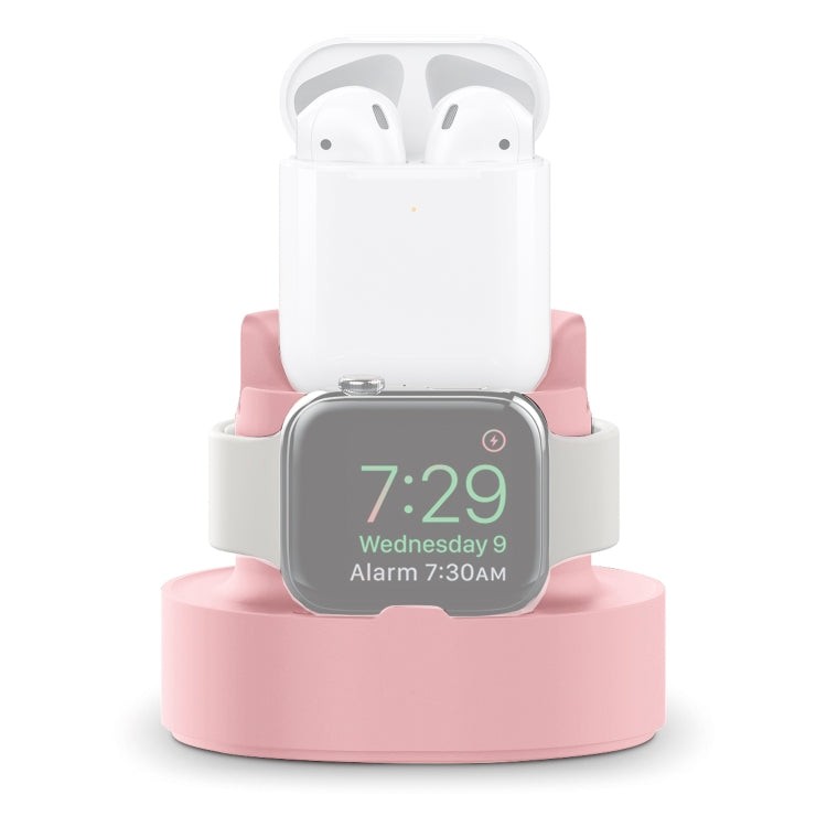 Supporto di ricarica in silicone 3 in 1 per iPhone e Apple Watch