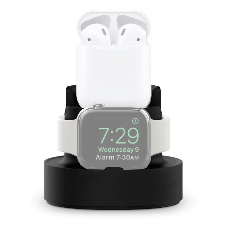 Supporto di ricarica in silicone 3 in 1 per iPhone e Apple Watch
