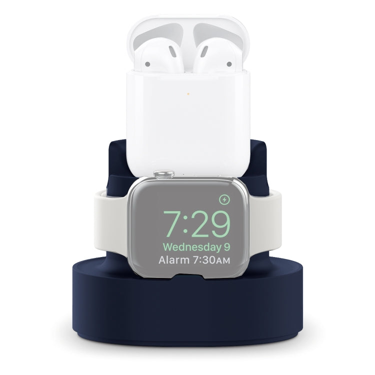Supporto di ricarica in silicone 3 in 1 per iPhone e Apple Watch