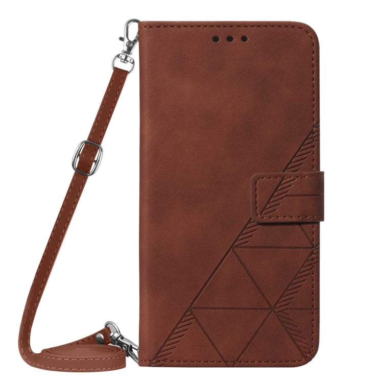 Custodia per cellulare in pelle con flip in rilievo 3D a tracolla, For Google Pixel 6 Pro