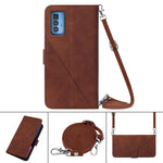 Custodia per cellulare in pelle con flip in rilievo 3D a tracolla, For Motorola Edge 20 Pro, For Motorola Edge S / G100, For Motorola Moto E7, For Motorola Moto E7 Power