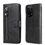 Custodia in pelle flip orizzontale con cerniera Fashion Calf Texture, For OPPO Find X5 Pro