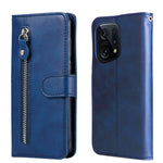 Custodia in pelle flip orizzontale con cerniera Fashion Calf Texture, For OPPO Find X5 Pro