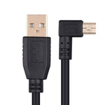 Elbow Mini 5 Pin a USB 2.0 Cavo dati di estensione per videocamera, 1.5m, 2m, 3m, 5m, 10m, 15m, 20m