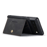 JEEHOOD Custodia per telefono a portafoglio staccabile magnetica retrò, For Google Pixel 7 5G, For Google Pixel 7 Pro 5G