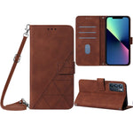 Custodia per cellulare in pelle con flip in rilievo 3D a tracolla, For OPPO Reno6 5G, For OPPO A55 5G / A16 4G, For OPPO Realme 5 / 6i, For OPPO Realme 6