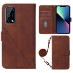 Custodia per cellulare in pelle con flip in rilievo 3D a tracolla, For OPPO Realme 7 4G / Narzo 20 Pro, For OPPO Realme 7 5G / V5 5G, For OPPO Realme 7 Pro, For OPPO Realme 7i / C17