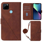Custodia per cellulare in pelle con flip in rilievo 3D a tracolla, For OPPO Realme C15, For OPPO Realme C21Y, For OPPO Realme GT Master, For OPPO Realme Narzo 50A