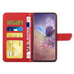 Custodia per cellulare in pelle goffrata con peonia a farfalla, For Google Pixel 6, For Google Pixel 6 Pro, For Google Pixel 6a, For Google Pixel 7 5G