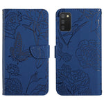 Custodia portafoglio in pelle goffrata per Samsung Galaxy A01