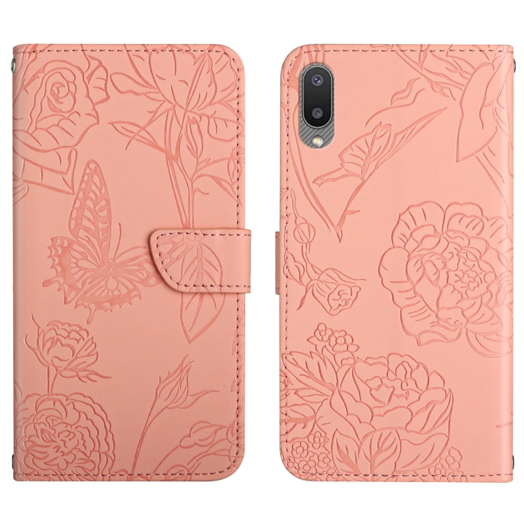 Custodia portafoglio in pelle goffrata per Samsung Galaxy A01