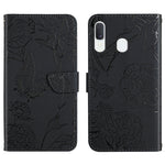Custodia portafoglio in pelle goffrata per Samsung Galaxy A20/A30
