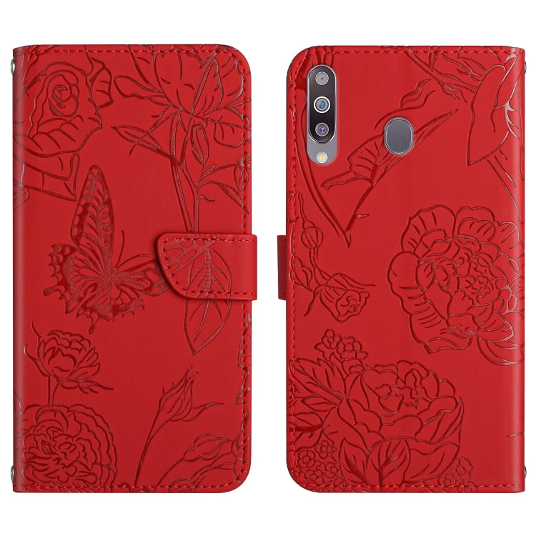 Custodia portafoglio in pelle goffrata per Samsung Galaxy A20/A30
