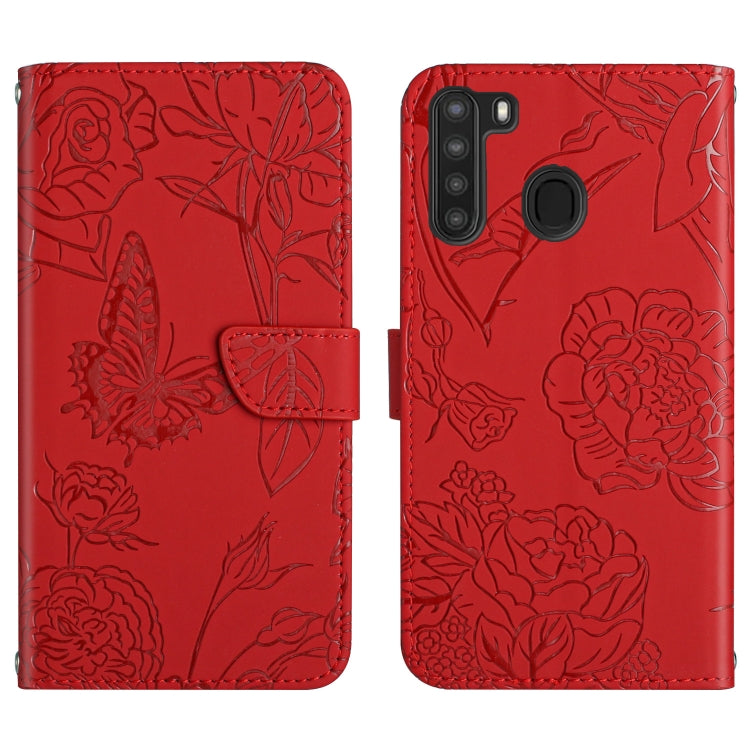 Custodia portafoglio in pelle goffrata per Samsung Galaxy A20/A30