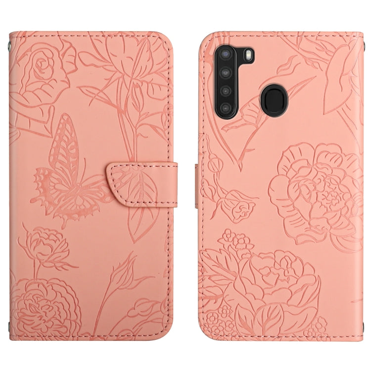 Custodia portafoglio in pelle goffrata per Samsung Galaxy A20/A30