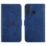 Custodia portafoglio in pelle goffrata per Samsung Galaxy A20/A30