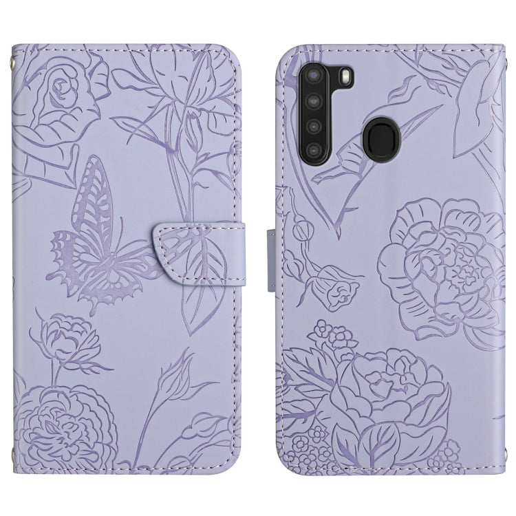 Custodia portafoglio in pelle goffrata per Samsung Galaxy A20/A30