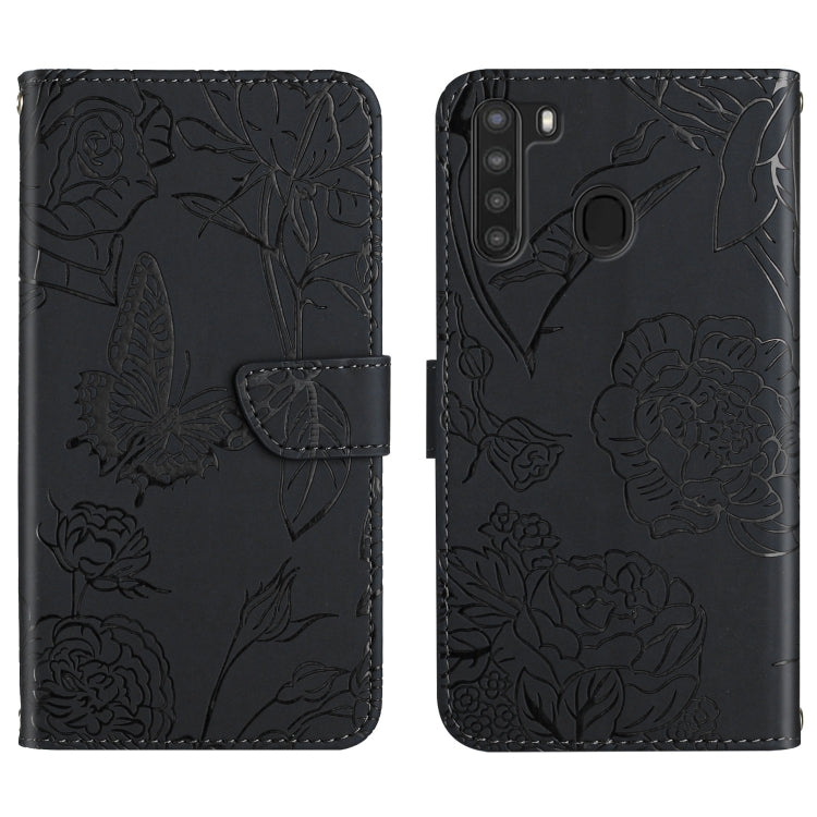 Custodia portafoglio in pelle goffrata per Samsung Galaxy A20/A30
