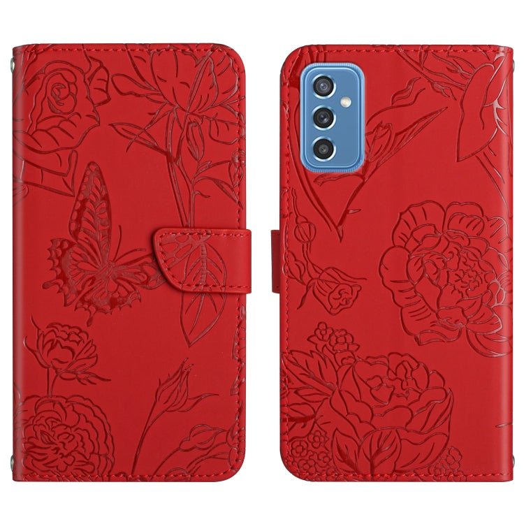 Custodia portafoglio in pelle goffrata per Samsung Galaxy M52 5G