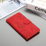 Custodia portafoglio in pelle goffrata per Samsung Galaxy M52 5G