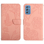 Custodia portafoglio in pelle goffrata per Samsung Galaxy M52 5G