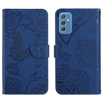Custodia portafoglio in pelle goffrata per Samsung Galaxy M52 5G