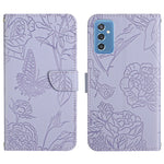 Custodia portafoglio in pelle goffrata per Samsung Galaxy M52 5G