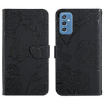 Custodia portafoglio in pelle goffrata per Samsung Galaxy M52 5G