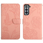 Custodia portafoglio in pelle goffrata per Samsung Galaxy S21 FE