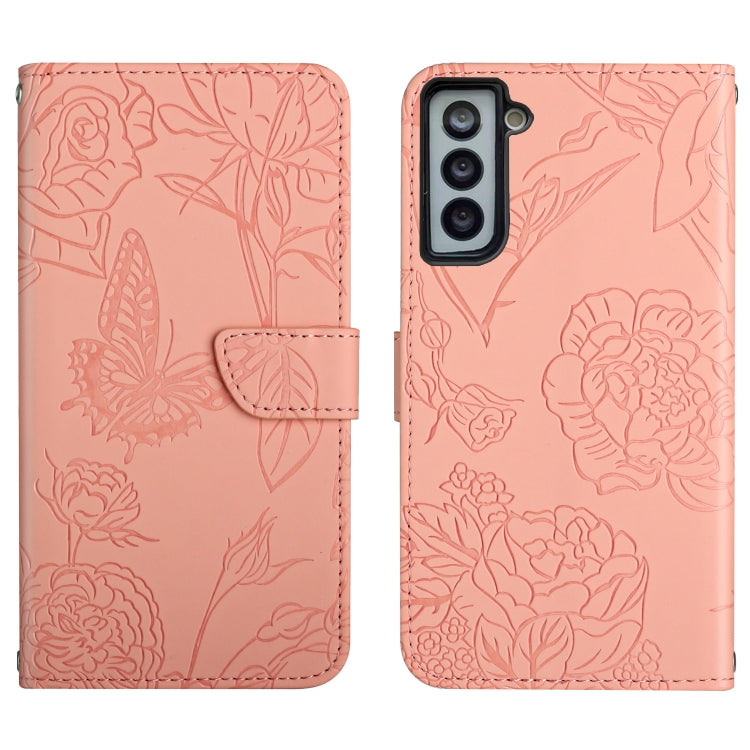 Custodia portafoglio in pelle goffrata per Samsung Galaxy S21 FE