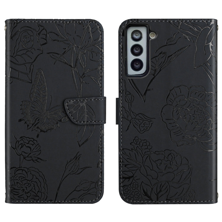 Custodia portafoglio in pelle goffrata per Samsung Galaxy S21 FE