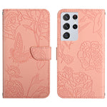 Custodia portafoglio in pelle goffrata per Samsung Galaxy S21 FE