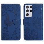Custodia portafoglio in pelle goffrata per Samsung Galaxy S21 FE