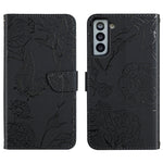Custodia portafoglio in pelle goffrata per Samsung Galaxy S21 FE