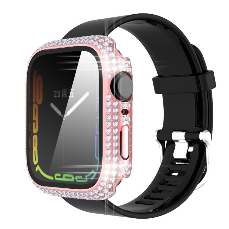 Cassa protettiva PC e vetro temperato per Apple Watch 45mm