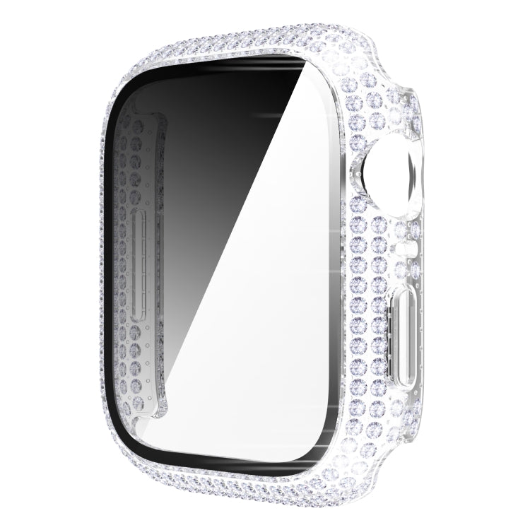 Cassa protettiva PC e vetro temperato per Apple Watch 45mm