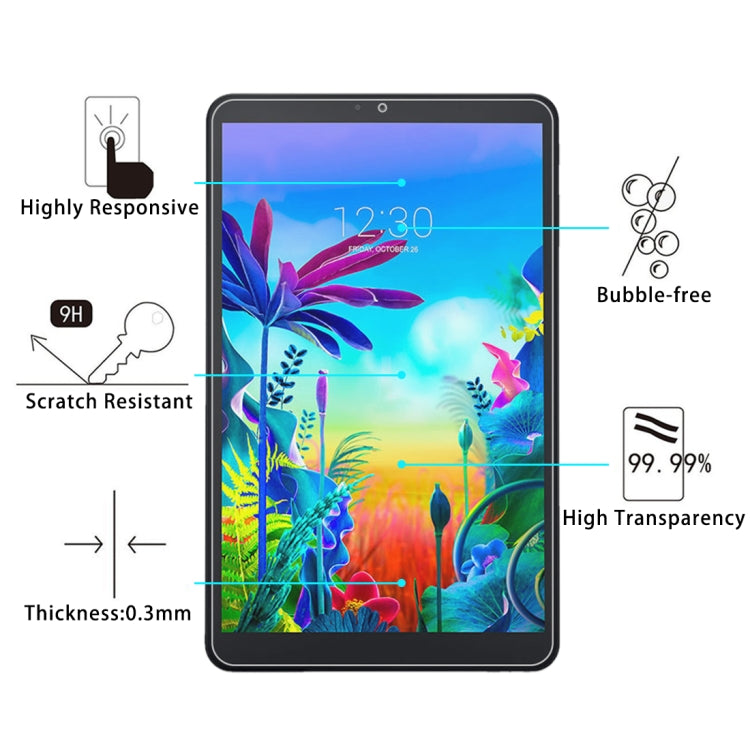 Pellicola vetro temperato 9H 2.5D per tablet LG G Pad 5 10.1, LG G Pad 5 10.1