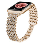 Cinturino in metallo con diamanti per Apple Watch