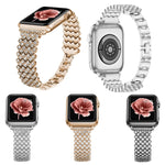 Cinturino in metallo con diamanti per Apple Watch