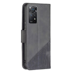 Custodia in pelle con texture coccodrillo in tinta, For Xiaomi Redmi Note 11 Pro International