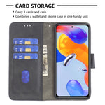 Custodia in pelle con texture coccodrillo in tinta, For Xiaomi Redmi Note 11 Pro International
