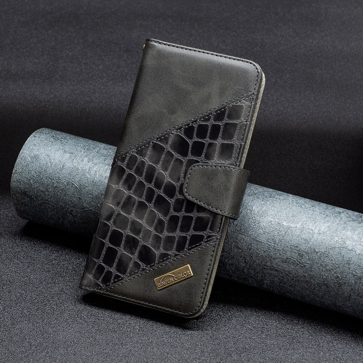 Custodia in pelle con texture coccodrillo in tinta, For Xiaomi Redmi Note 11 Pro International