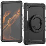 Custodia in silicone con tracolla per Samsung Galaxy Tab S8 Ultra